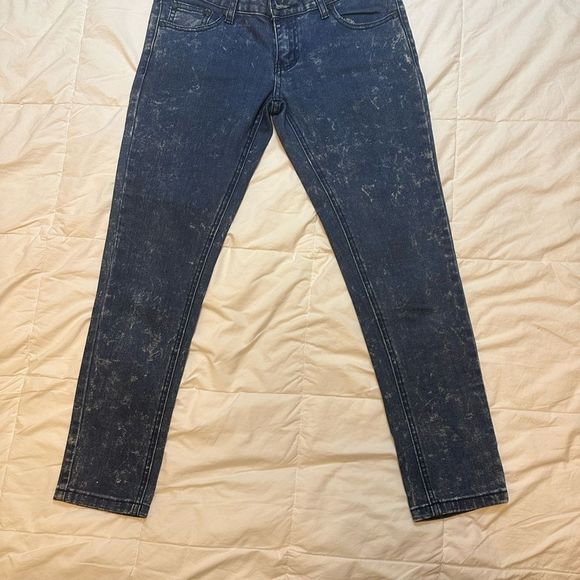 One Tuesday women's jeans medium wash stone wash bleached size 26 SALE 2/30 - Picture 3 of 10